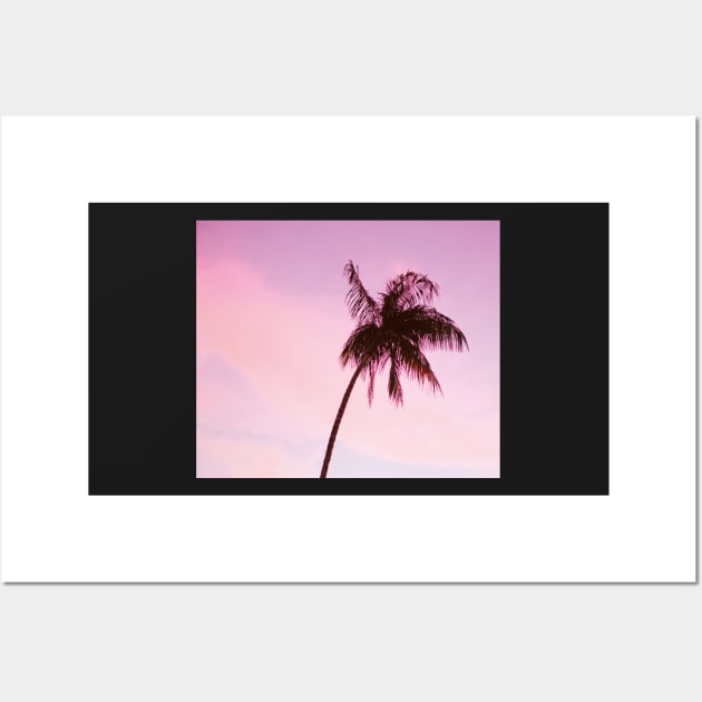 Palmtree pink Wall Art by ColorsHappiness